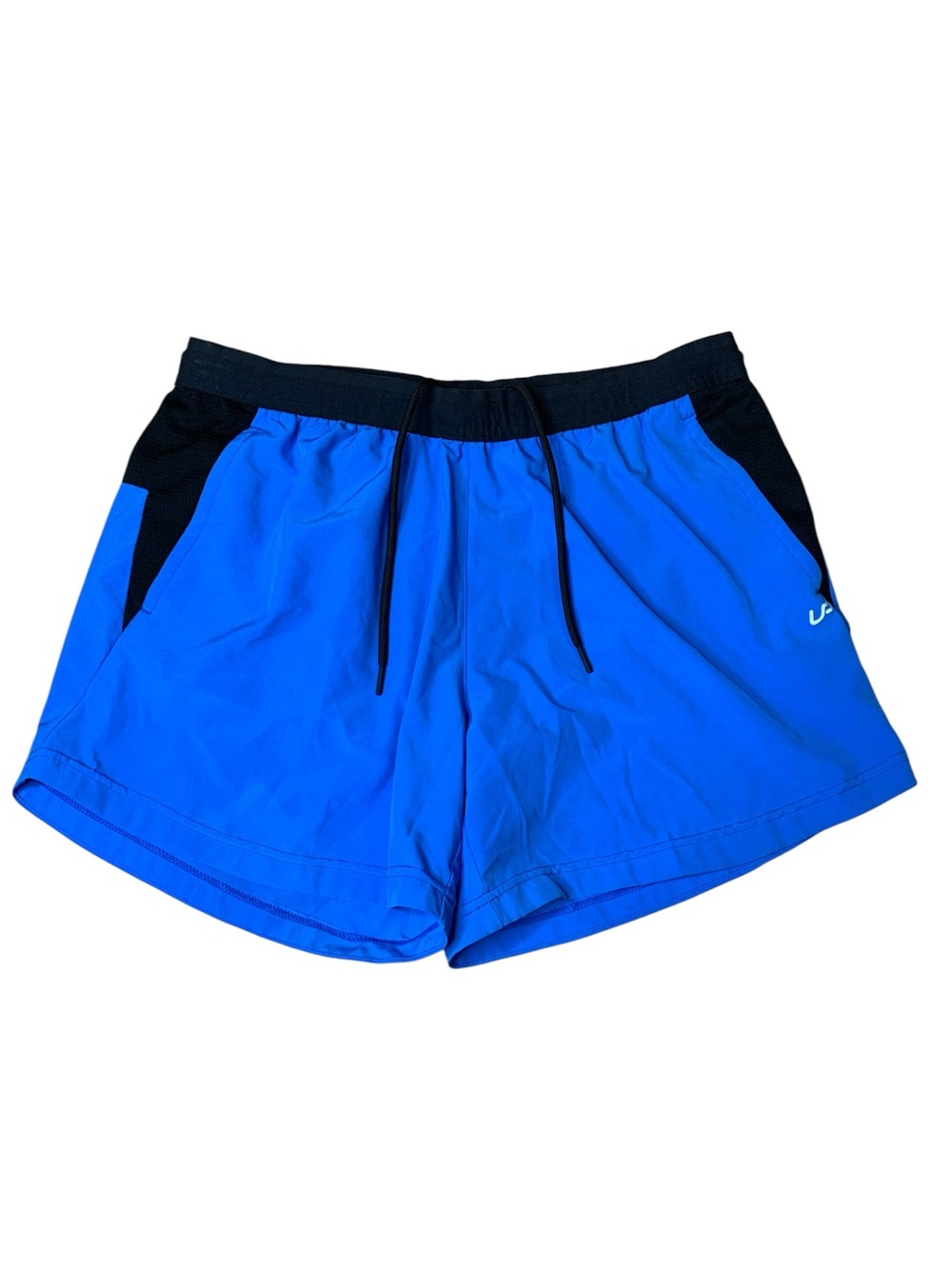 Athletic Works Blue Black Qwick-Dry Running Shorts Size Large L (36-38)